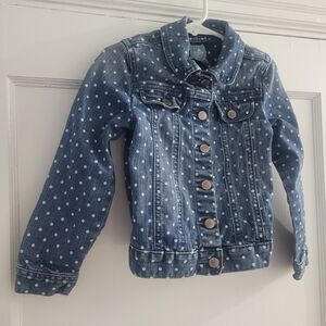 Baby GAP Polka Dot Denim Jacket Size 5Y